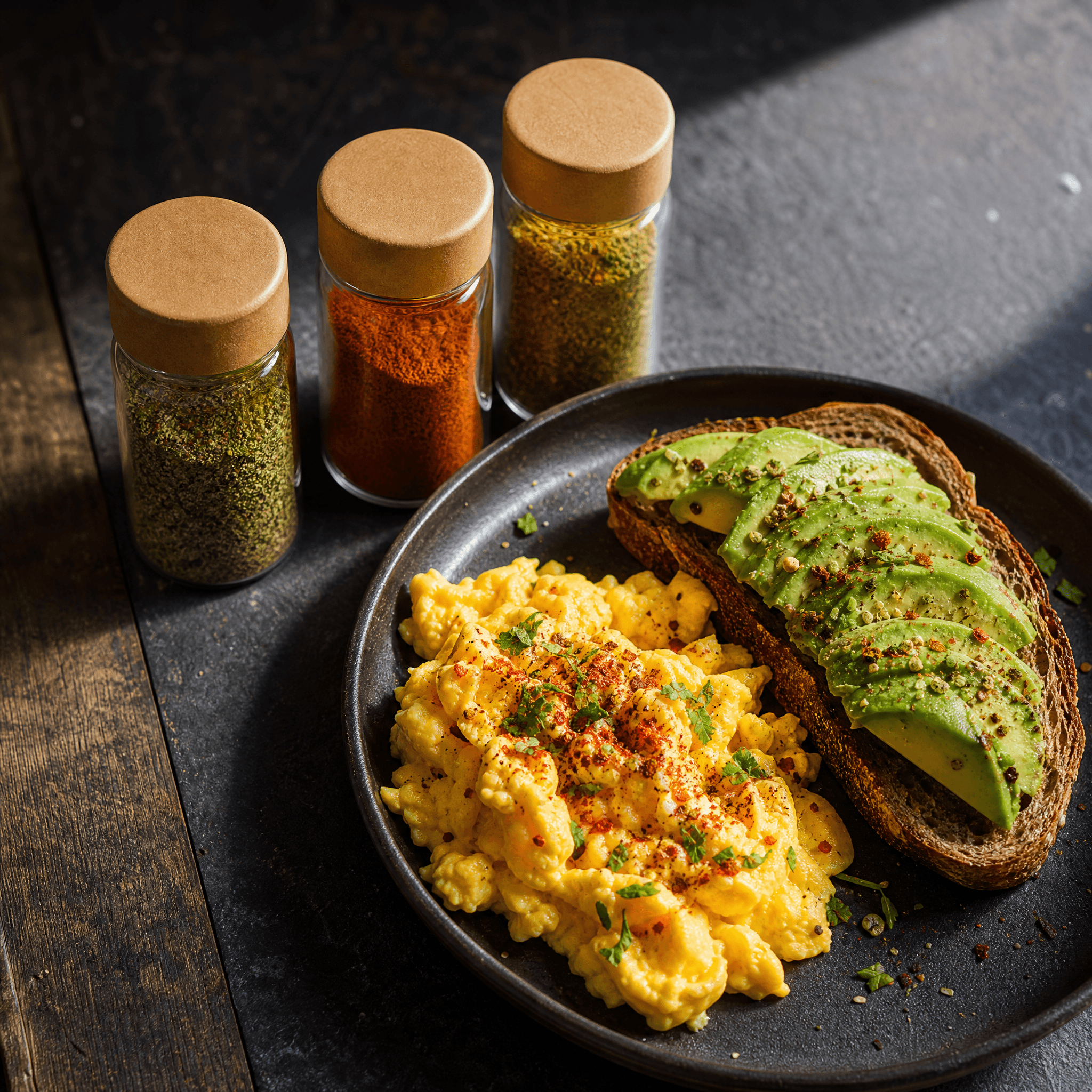Brunch & Eggs Seasoning Set — Three brunch blends for eggs, avocado and weekend mornings.